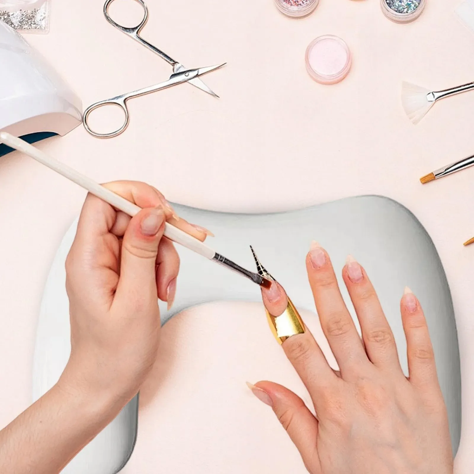 Підставка для рук з подушечкою для нігтів Principia, знімна подушка, фото №3