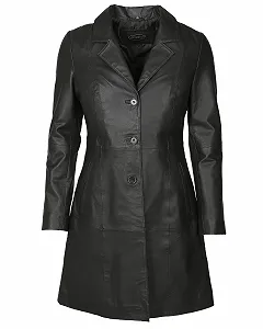 Шкіряне пальто JCC Ik14-2 - Фото 1