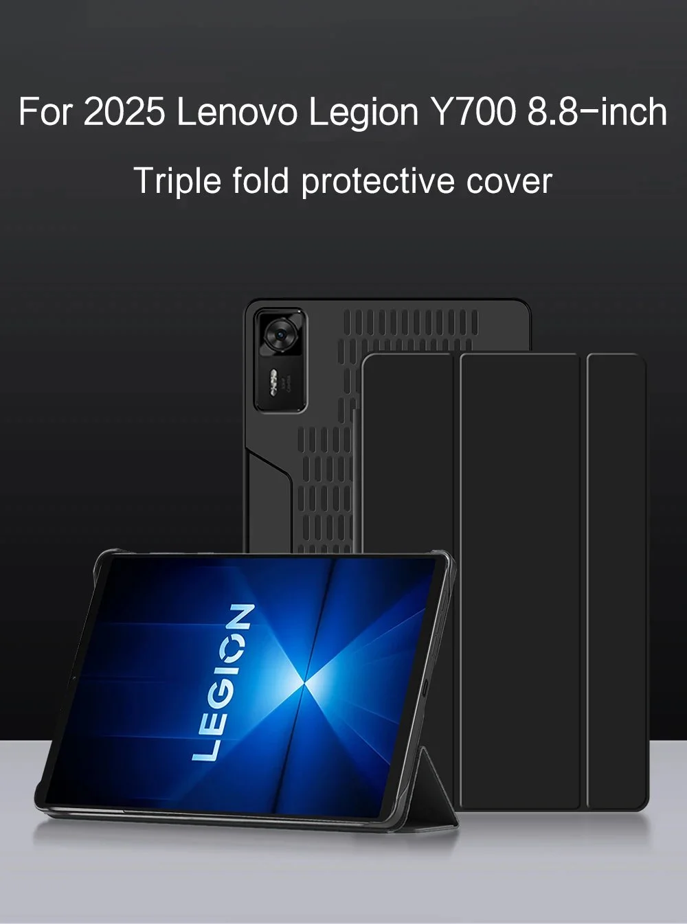 Чохол для планшета Lenovo Legion Y700 4nd Gen 2025 8.8" TB-321FU Black, фото №7