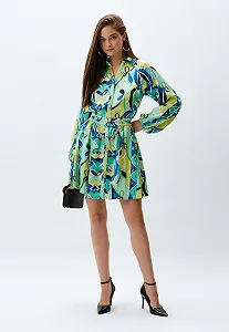 Женское платье GUESS by Marciano Geometric Vibrance Разноцветное - 42 - Фото 1