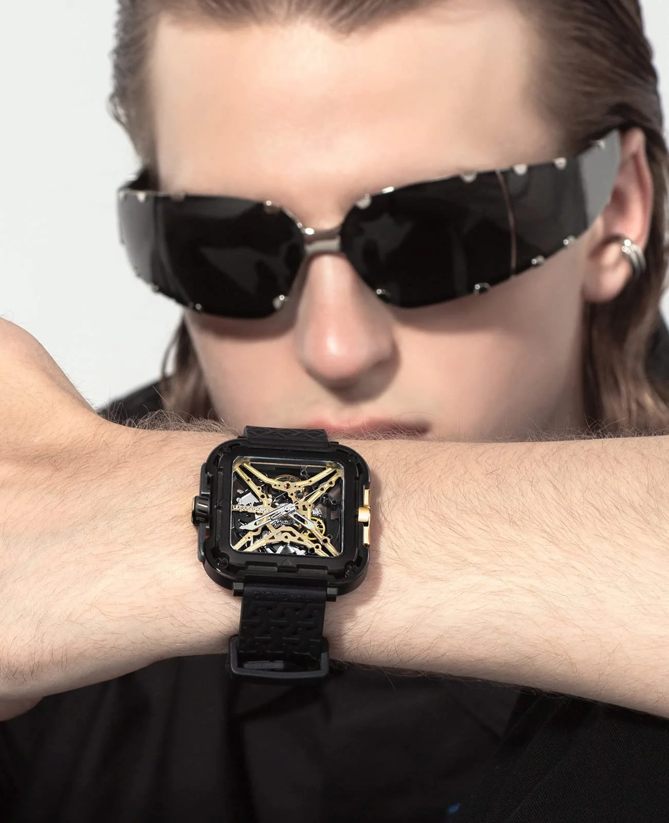 Автоматические часы CIGA Design X Series SUV Квадратные механические скелетоны Сапфировое стекло с нейлоновым и силиконовым ремешком, фото №7 Автоматические часы CIGA Design X Series SUV Квадратные механические скелетоны Сапфировое стекло с нейлоновым и силиконовым ремешком, фото №7