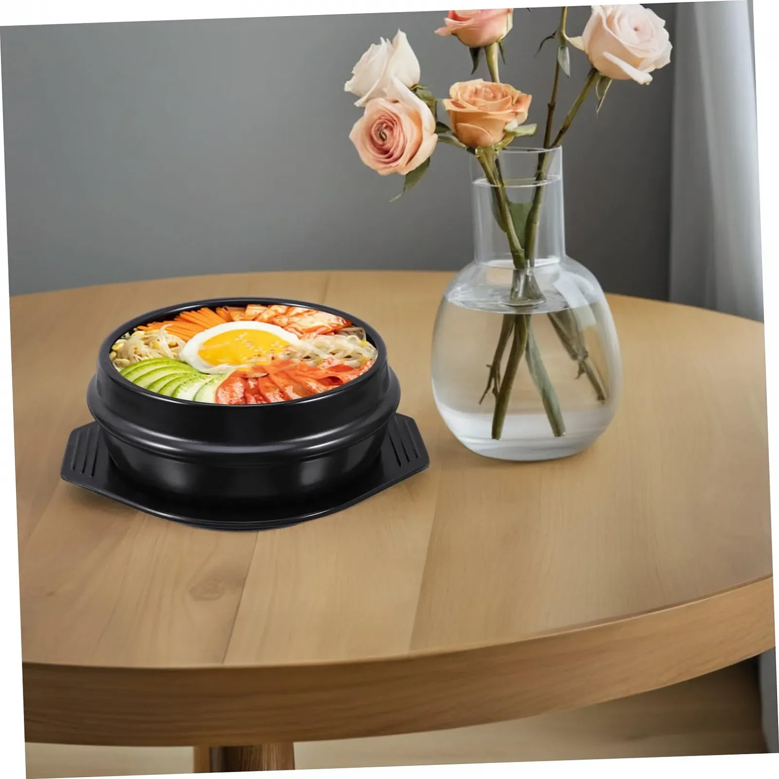 Горшок для запекания Alipis керамический с подставкой термостойкий набор 2 шт., фото №6