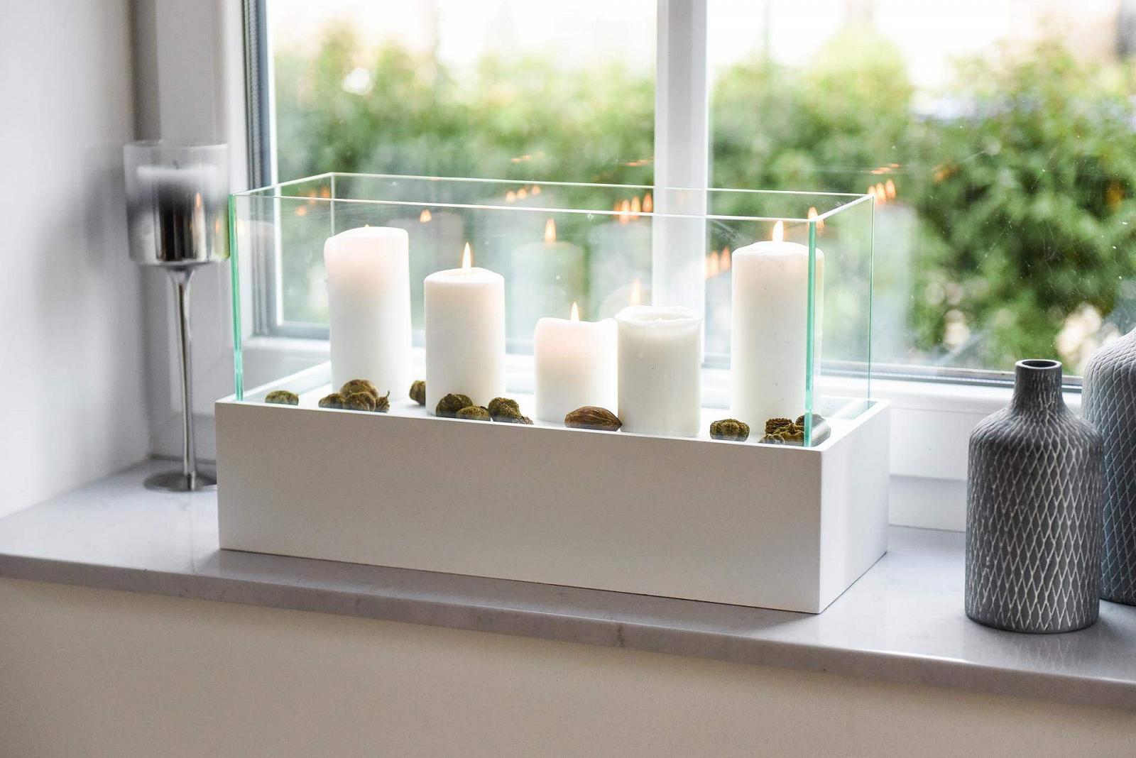 Підсвічник VIVANNO Candelito Прямокутний Білий Мат 50 x 20 x 29 см, фото №3