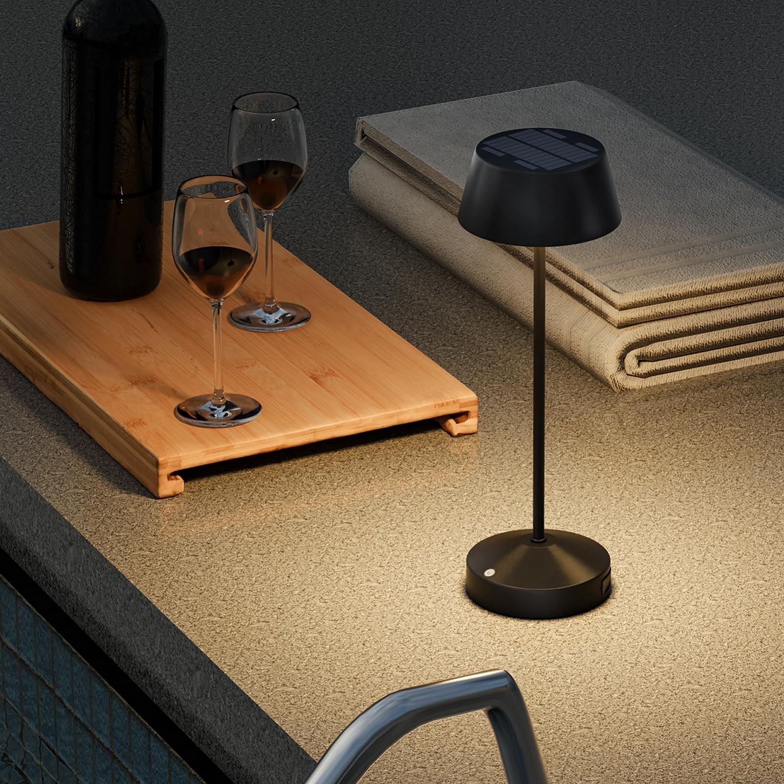 Настільна лампа Solar LED Outdoor 3000 K Touch Switch 2-in-1 Rechargeable IP44, фото №6