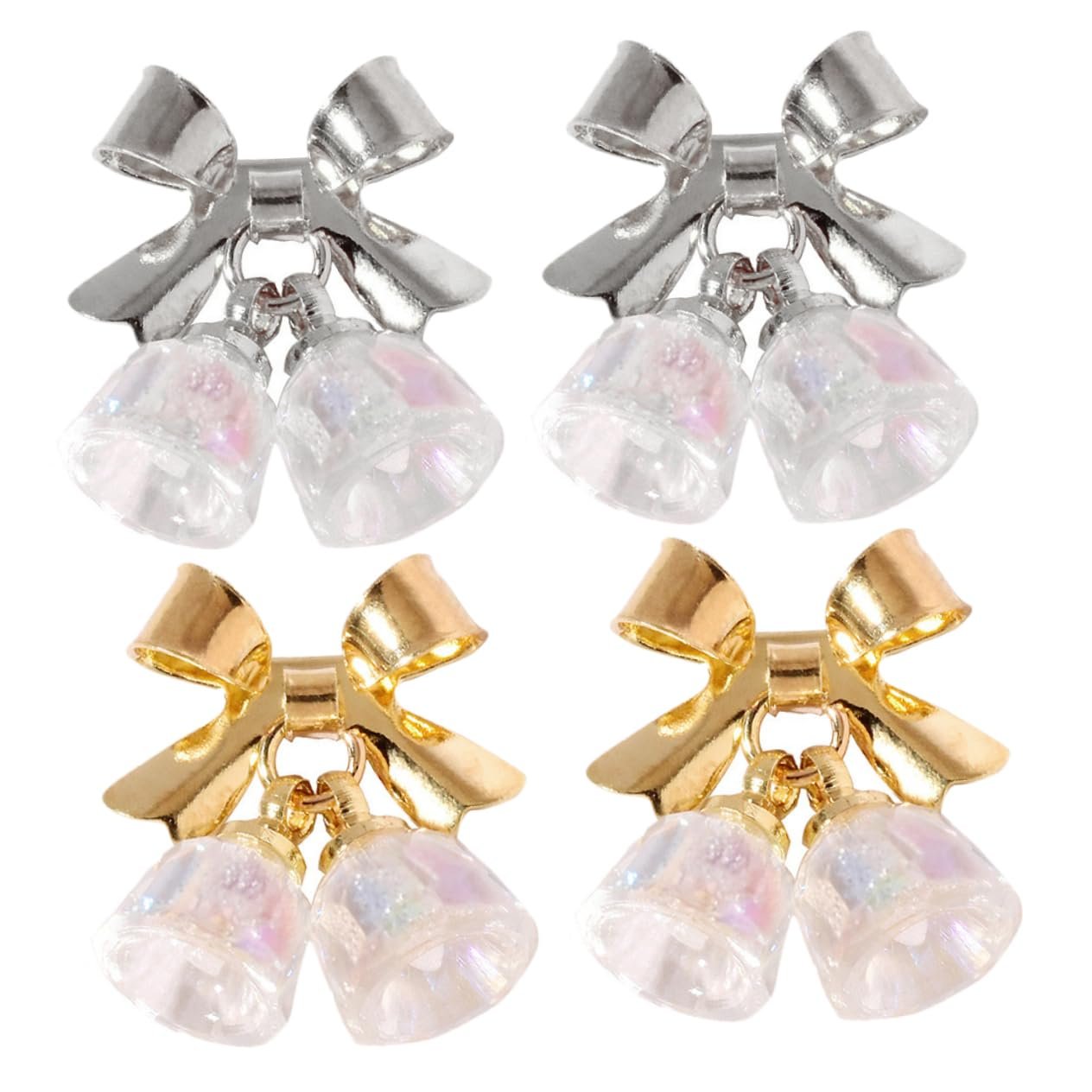 Наклейки для ногтей Beavorty Рождественские 4 шт Колокольчики, фото №1