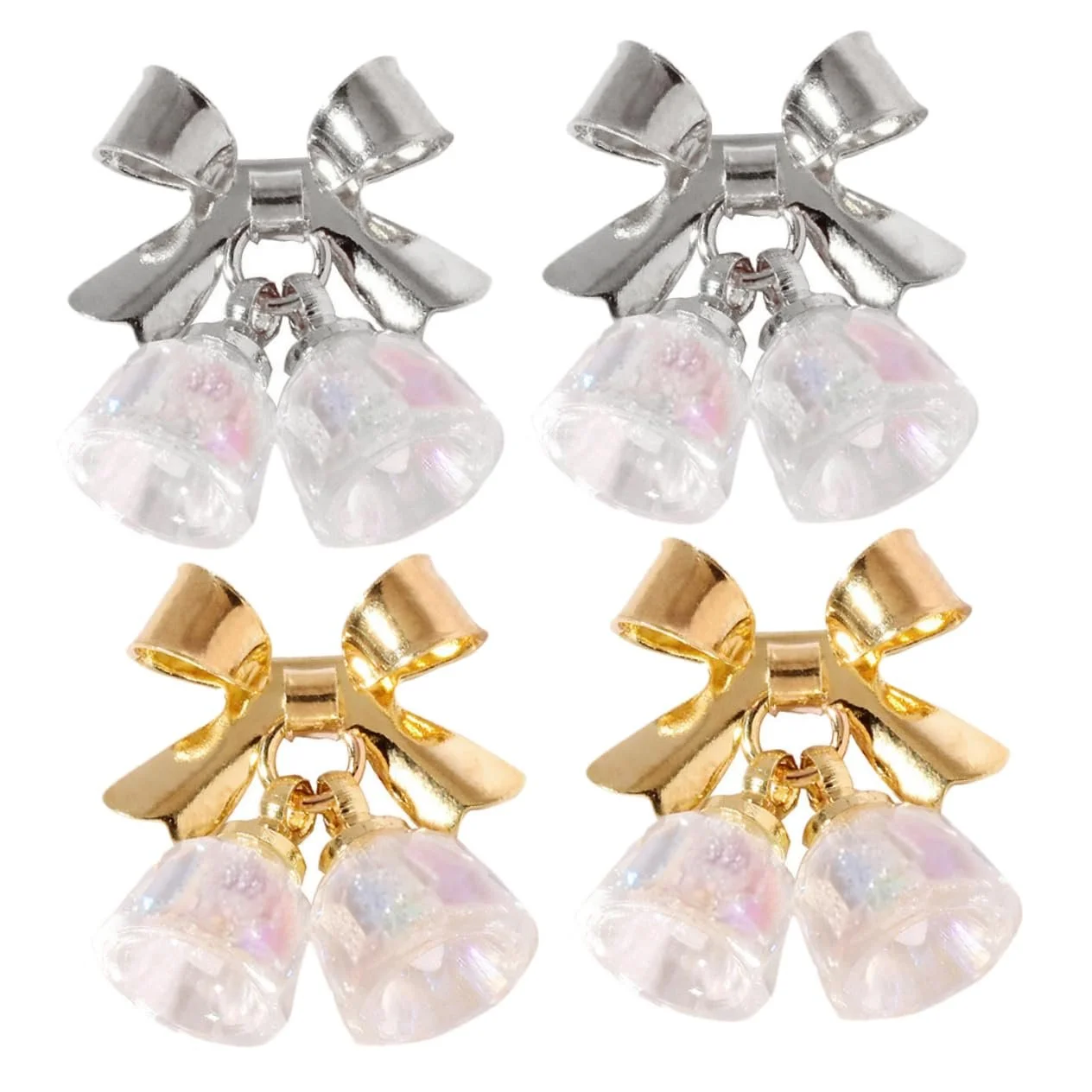 Наклейки для ногтей Beavorty Рождественские 4 шт Колокольчики, фото №1