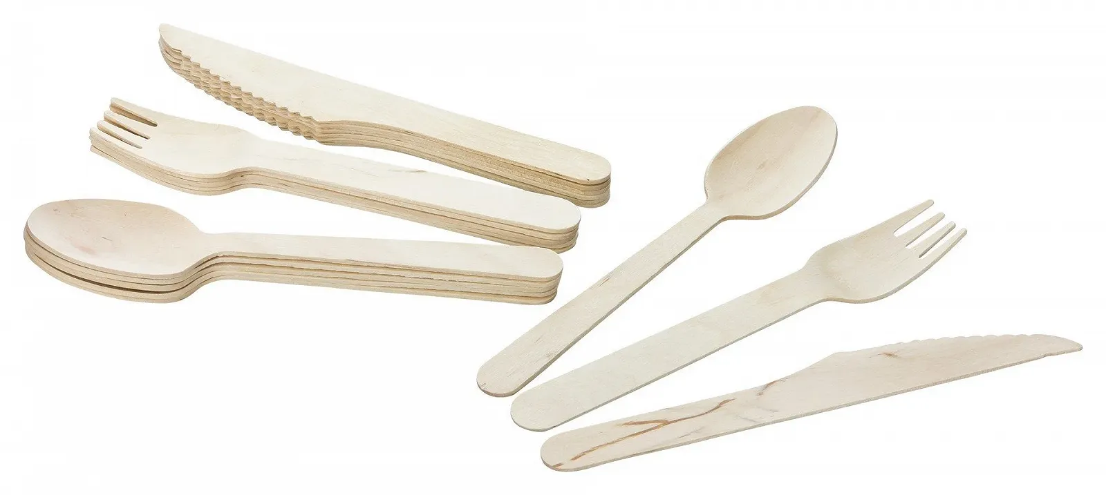 Одноразові столові прибори GRÄWE Набір дерев'яних столових приборів для вечірок на 6 персон, фото №1 Одноразові столові прибори GRÄWE Набір дерев'яних столових приборів для вечірок на 6 персон, фото №1