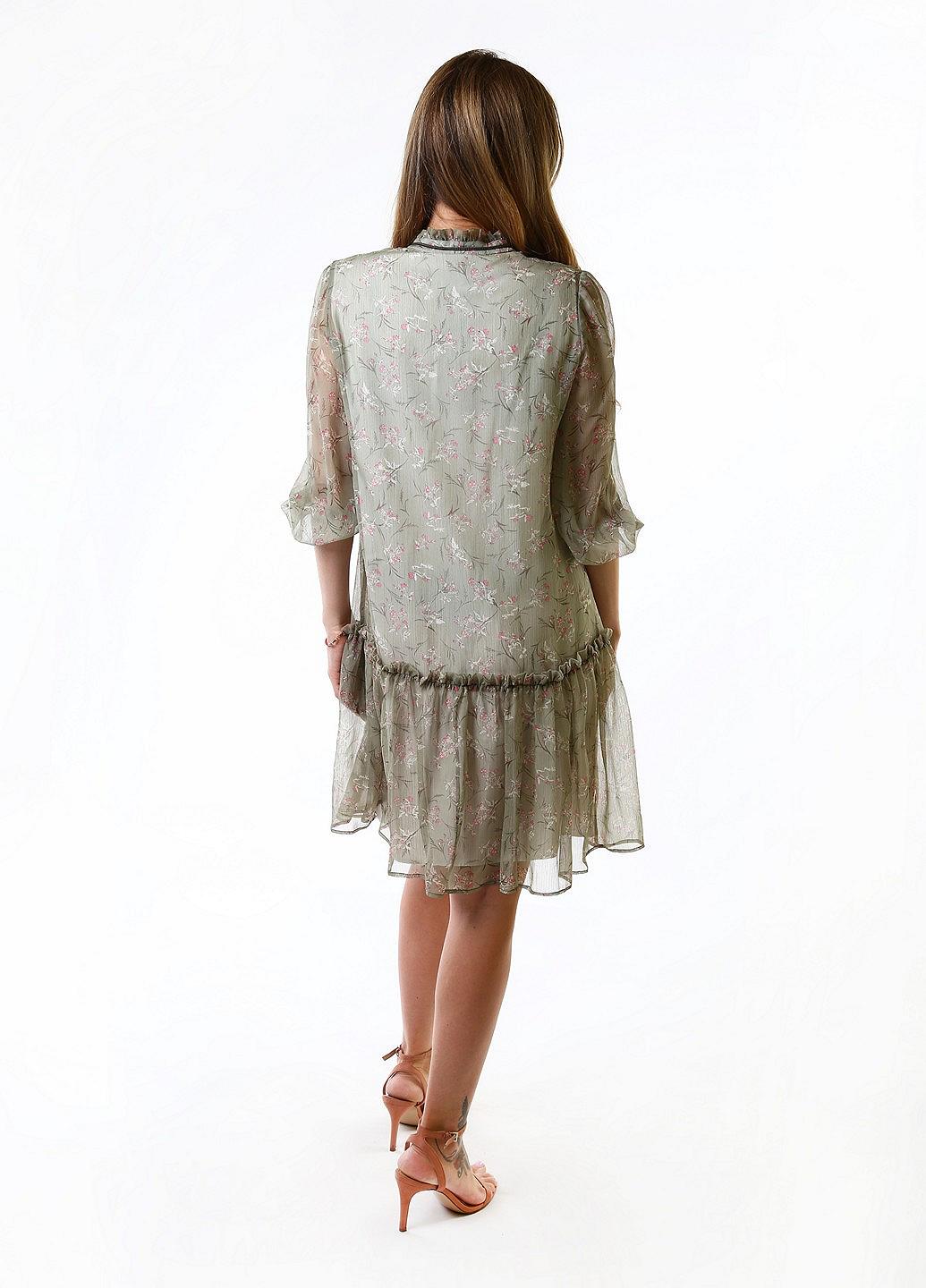 Платье inDresser M Оливковый (IN-F0287В048Д-Olive), фото №3