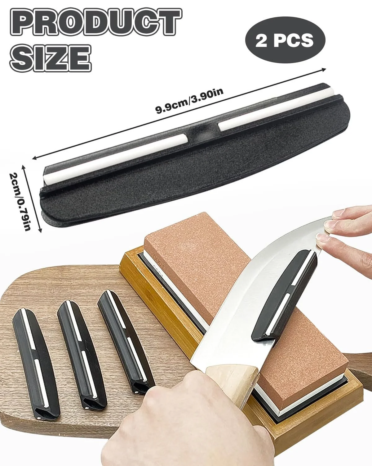 Направляющая для заточки ножей LEEQ BCR набор 2 шт керамическая, фото №2