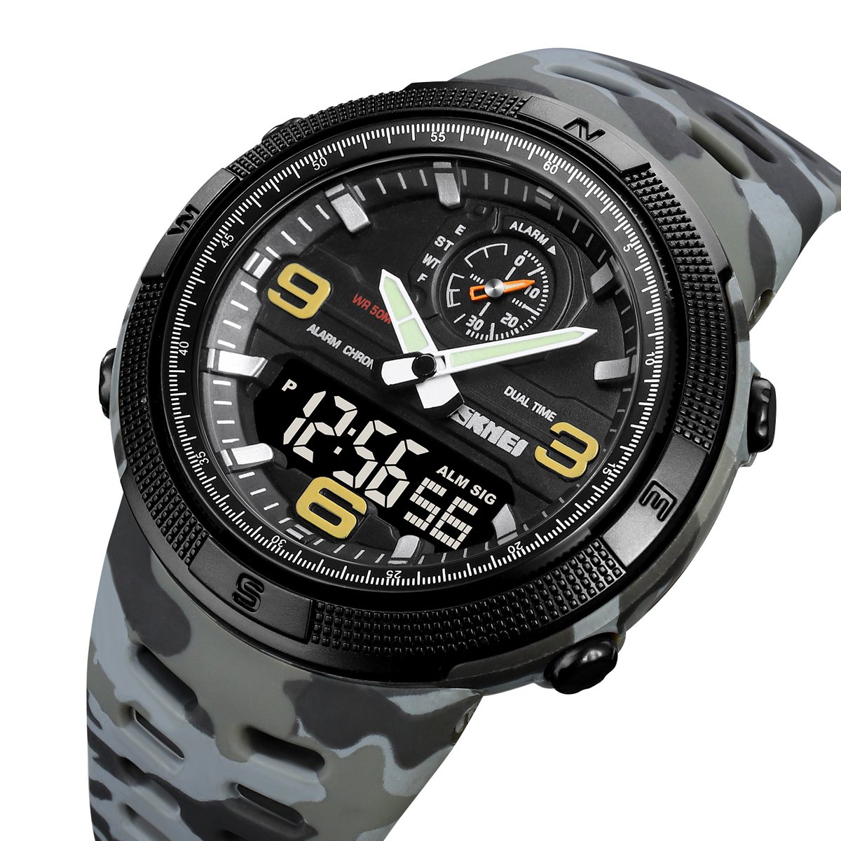 Годинник Skmei 1655CMGYBK Camo Grey-Black, фото №2