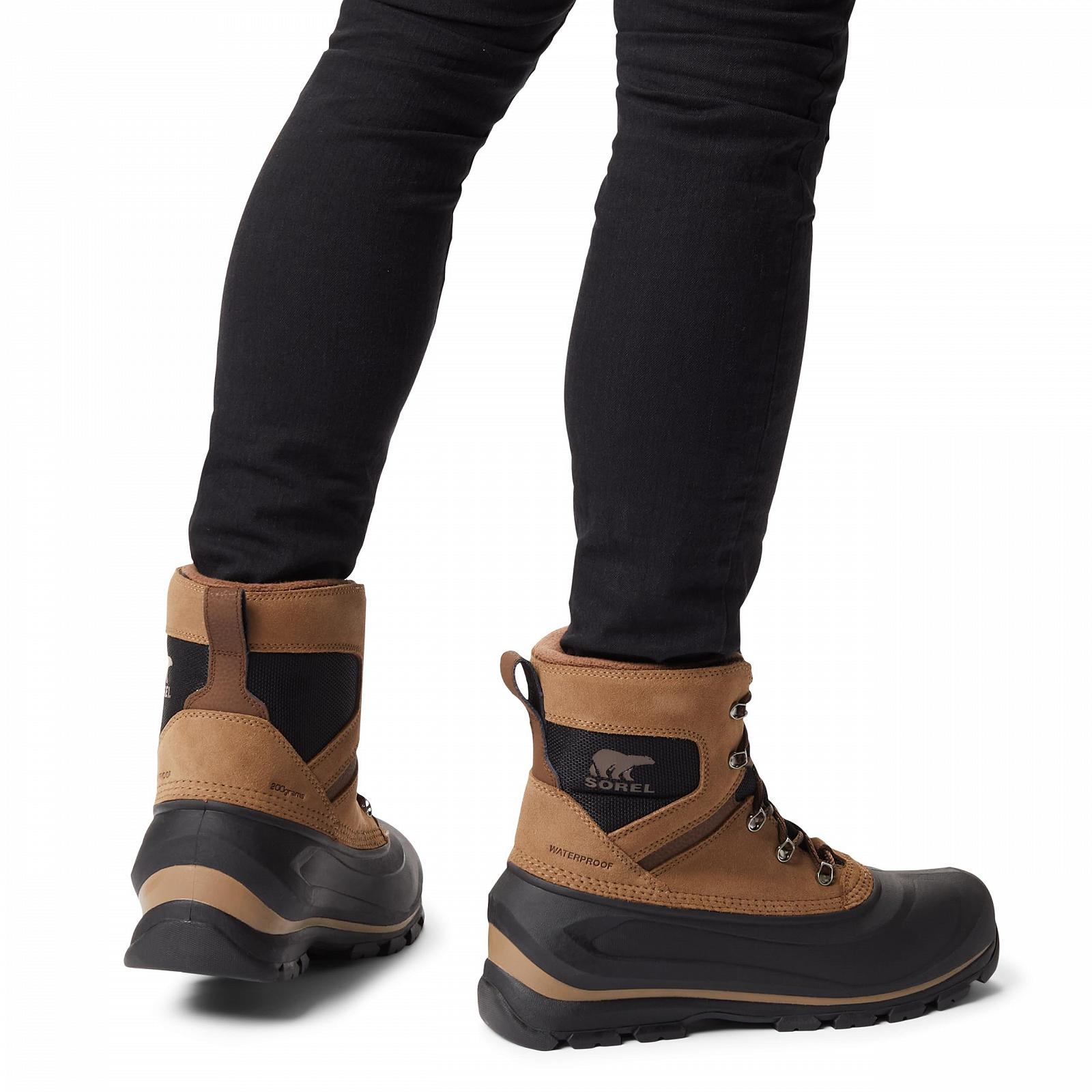 Чоловічі Зимові Чоботи Sorel Buxton Водонепроникні Коричневий (Major x Black) 40 EU, фото №5