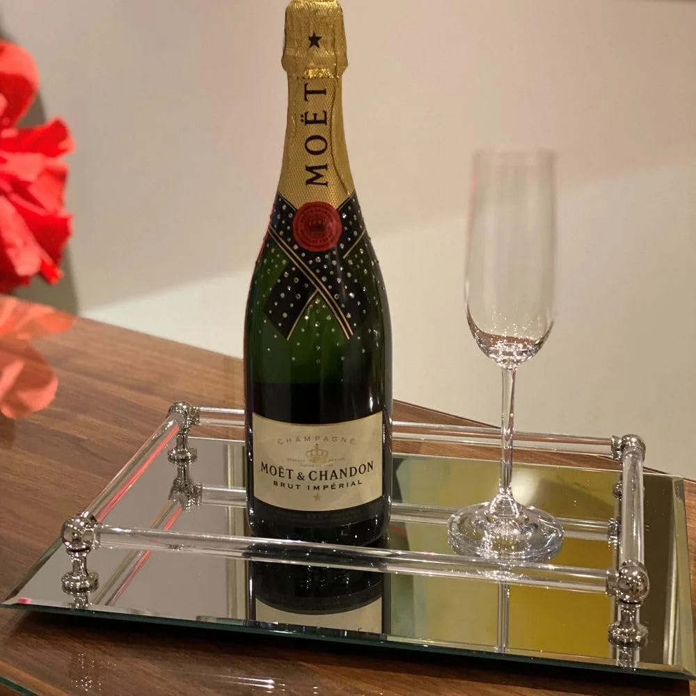 Прямоугольный Зеркальный Поднос с Элегантной Рамой, фото №2 Прямоугольный Зеркальный Поднос с Элегантной Рамой, фото №2