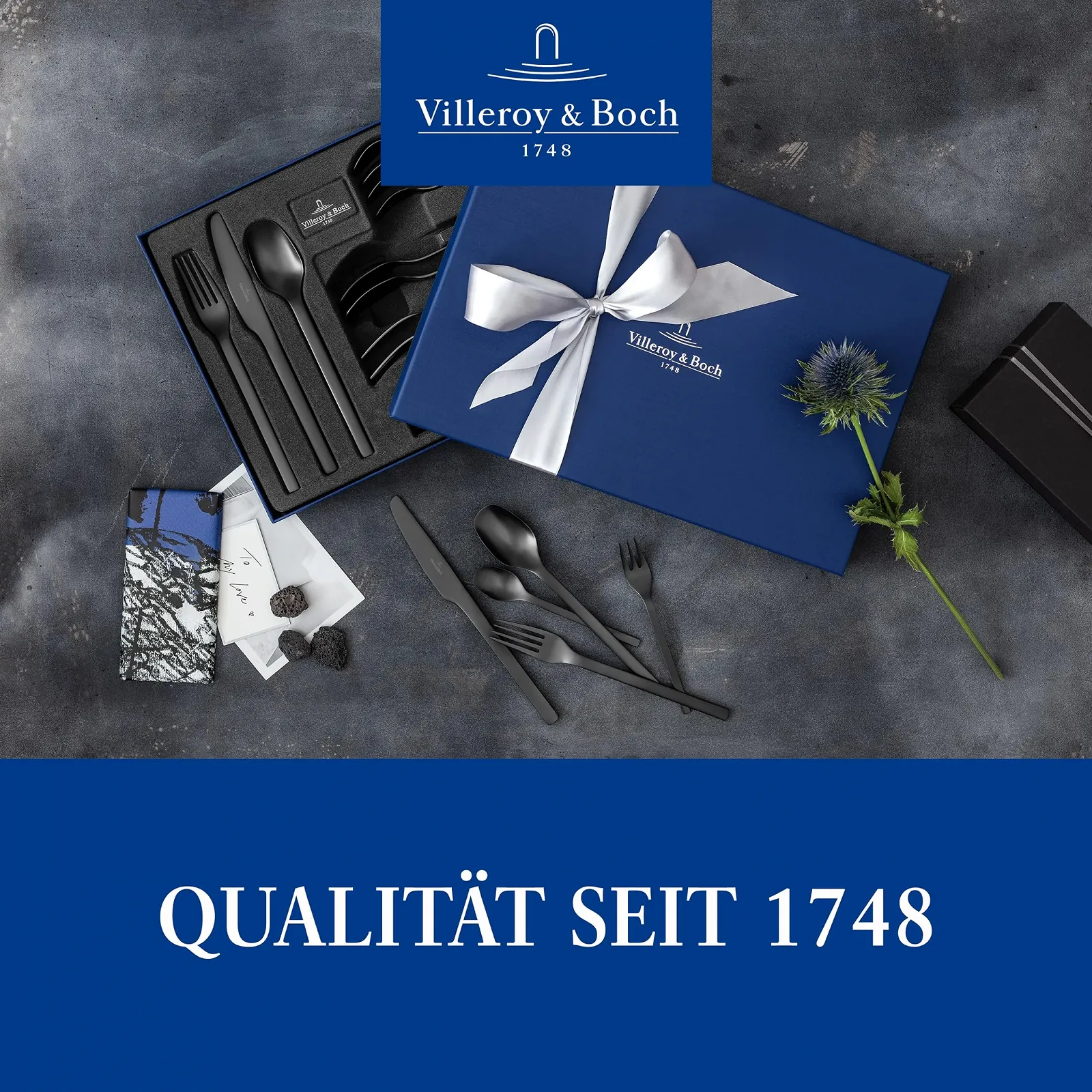 Набір столових приборів Villeroy & Boch Manufacture, 20 предметів, для 4 осіб, чорний, фото №6 Набір столових приборів Villeroy & Boch Manufacture, 20 предметів, для 4 осіб, чорний, фото №6
