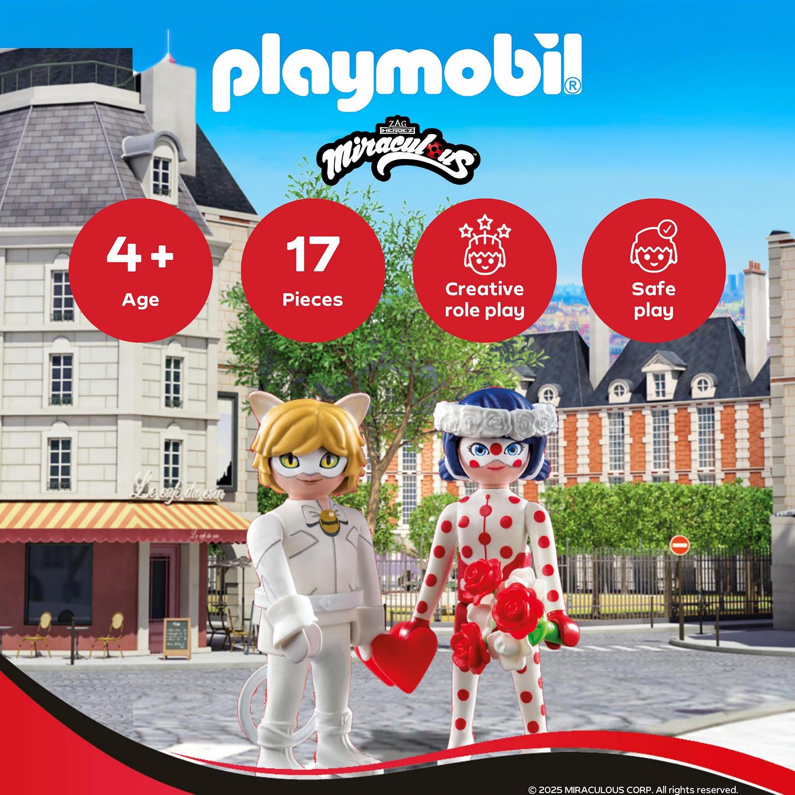 Игрушка PLAYMOBIL Miraculous Ladybugs & Cat Noirs Wedding, от 4 лет, набор с фигурками и аксессуарами, 71865, фото №2