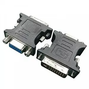 Переходник DVI (24+5 пин /VGA M/F HD 3 ряда Cablexpert A-DVI-VGA-BK - Фото 1