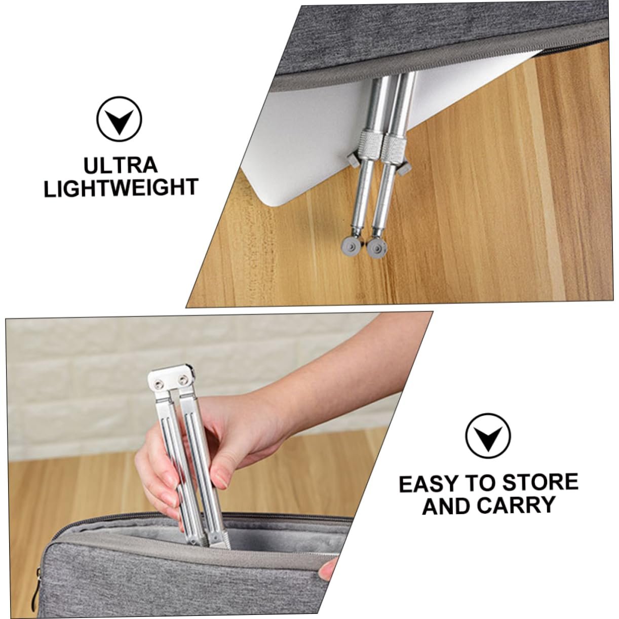 Подставка для ноутбука Gatuida Hollowed Алюминиевый сплав Регулируемая Вращающаяся Нескользящая силиконовая подкладка для эргономичной поддержки, фото №5