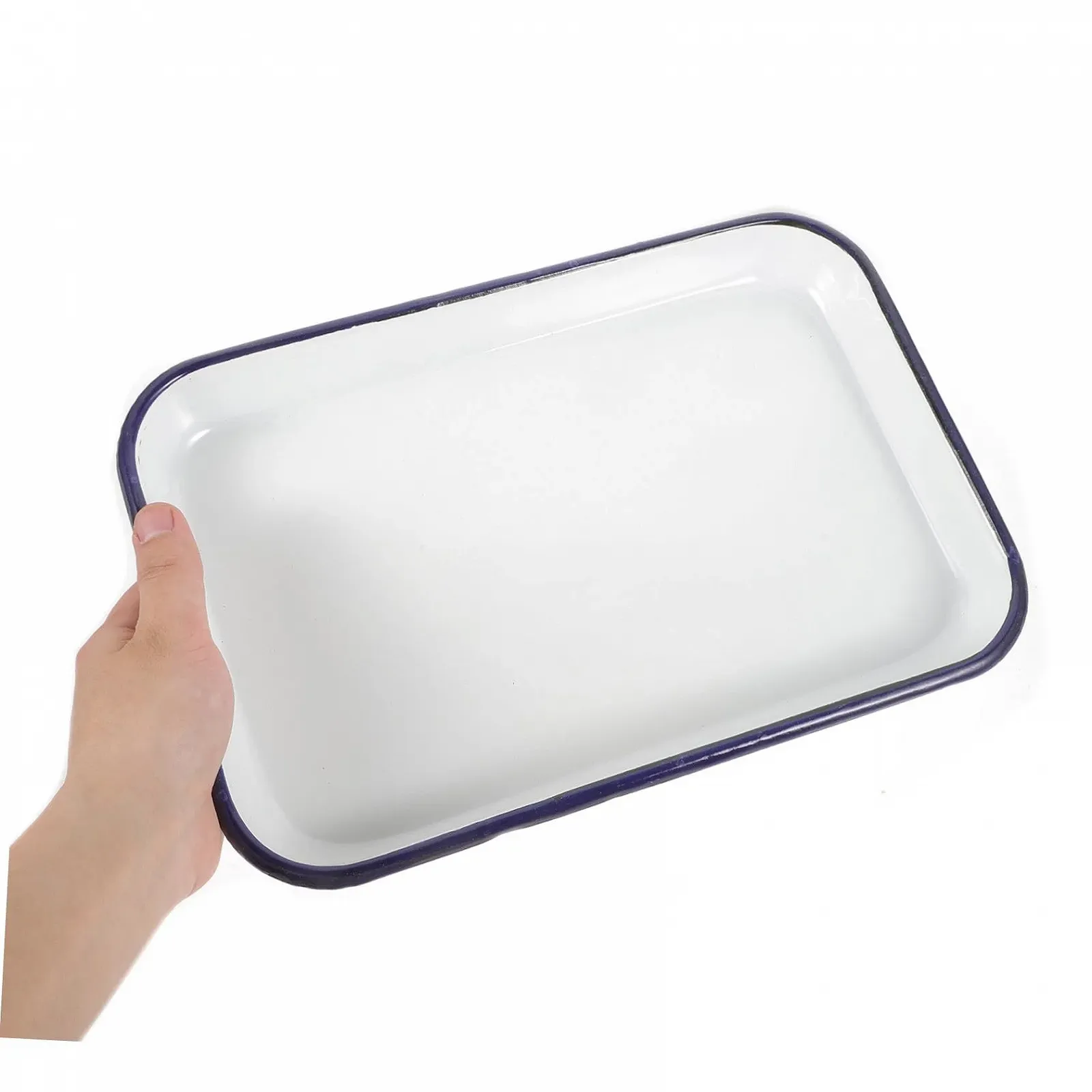 Форма для випікання Zerodeko емальована прямокутна термостійка біла, фото №7