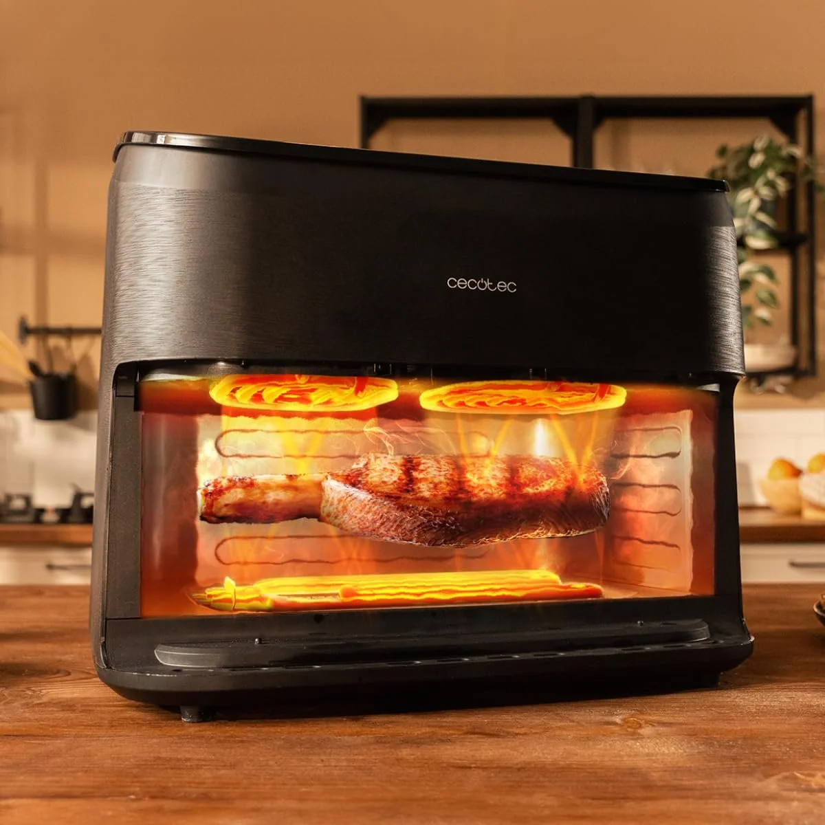 Мультипечь Cecotec Cecofry & Grill Smokin' 10000 10 л 2200 Вт Гриль Коптильня 40-200°C 10 меню, фото №3 Мультипечь Cecotec Cecofry & Grill Smokin' 10000 10 л 2200 Вт Гриль Коптильня 40-200°C 10 меню, фото №3