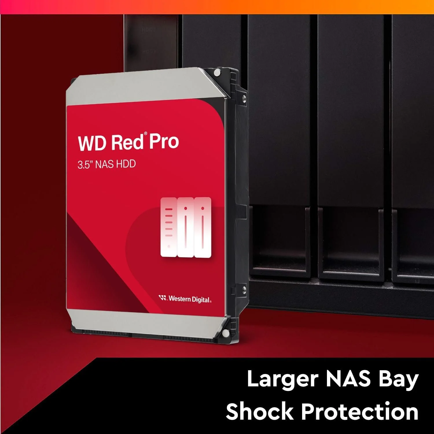 Внутрішній жорсткий диск 3.5" Western Digital Red Pro 4TB 7200 об\хв 287 Мб\с SATA III (WD4005FFBX), фото №3