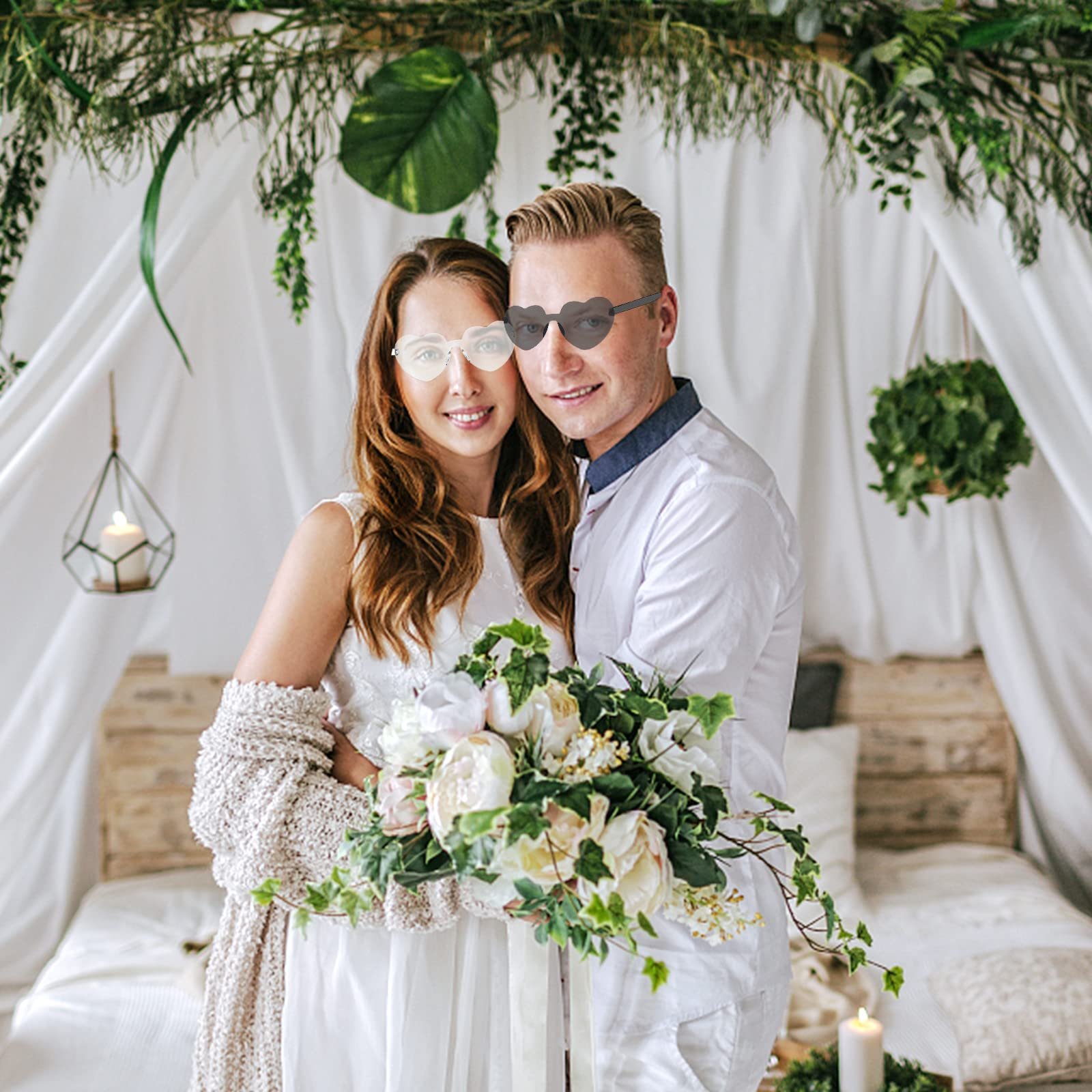 Набір сонцезахисних окулярів у формі серця, фото №5