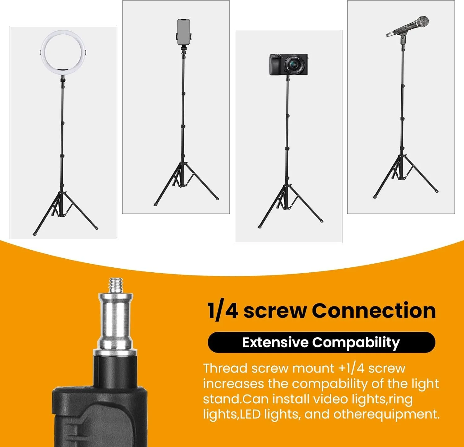 Штатив для студійного освітлення TARION FLS-20 Чорний, фото №4 Штатив для студійного освітлення TARION FLS-20 Чорний, фото №4