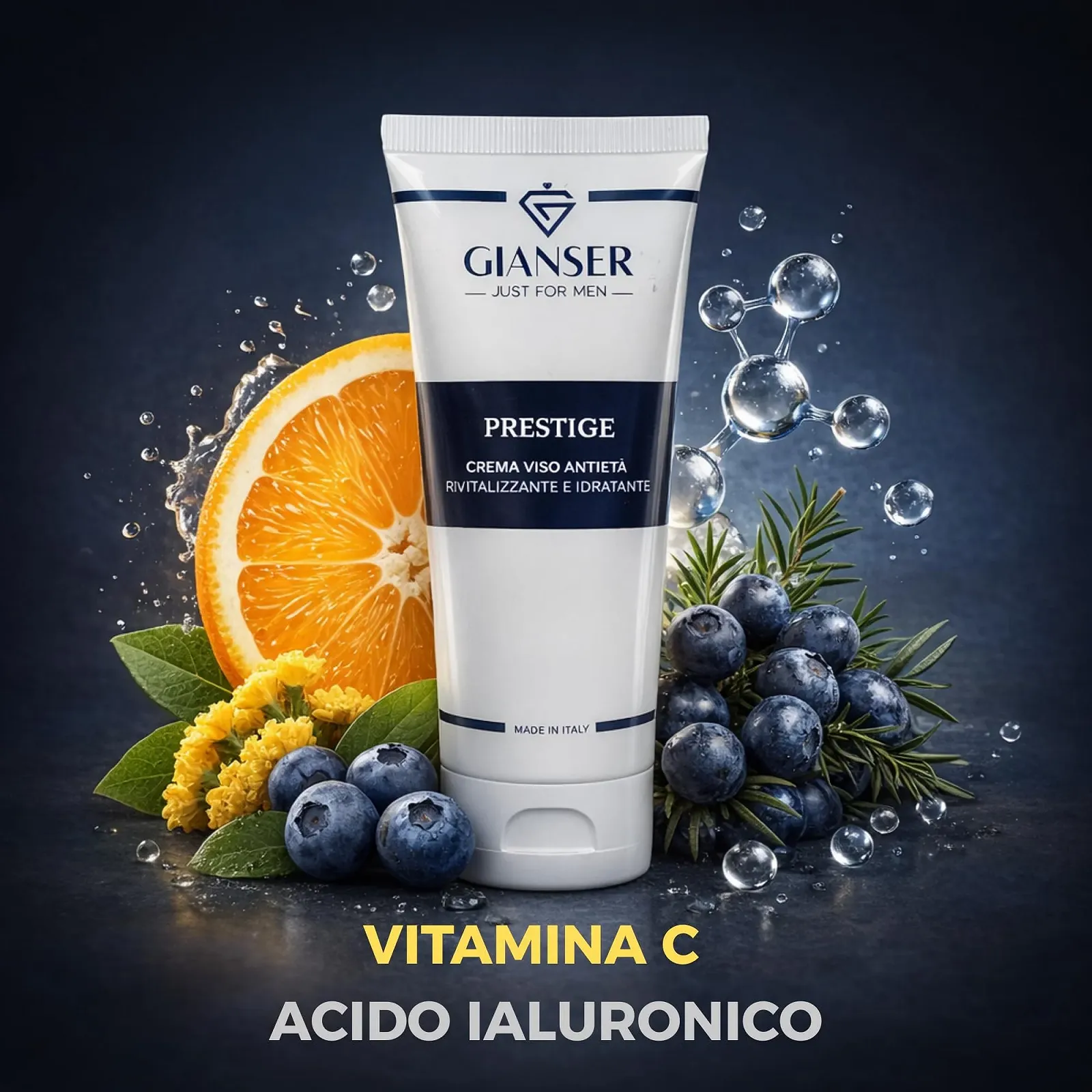 Денний крем Premium Face Cream Hyaluronic Acid Anti-Ageing для чоловіків 24-годинний догляд 50 мл, фото №5 Денний крем Premium Face Cream Hyaluronic Acid Anti-Ageing для чоловіків 24-годинний догляд 50 мл, фото №5