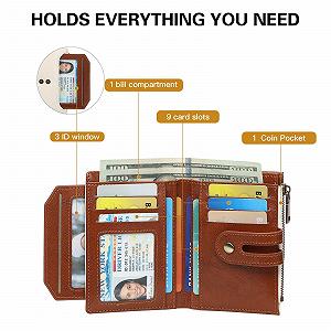 Кошелек GOIACII Маленький RFID-защищенный для женщин, кожаный, большой вместимости с карманом на молнии A03 Бежевый synthetic.ua - Фото 1