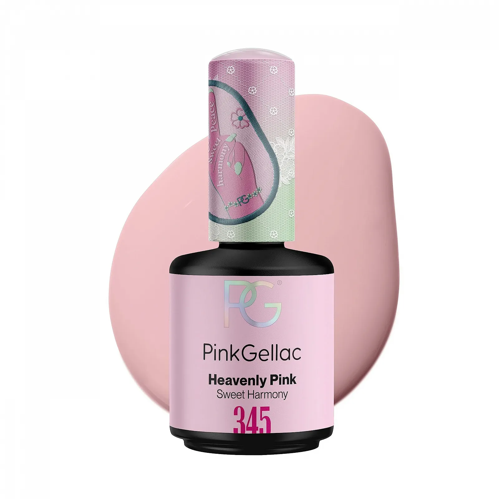 Гель-лак Pink Gellac 345 Heavenly Pink 15 мл Розовый, фото №1 Гель-лак Pink Gellac 345 Heavenly Pink 15 мл Розовый, фото №1