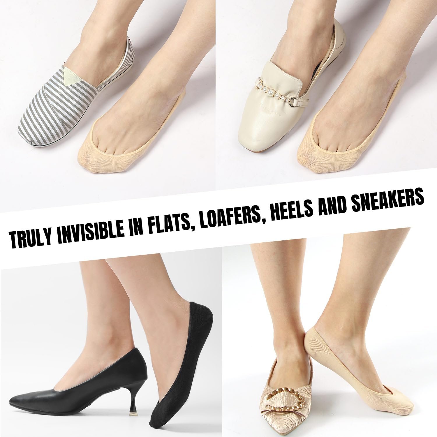 Жіночі шкарпетки-слідки 39-42 35-38 8 пар, фото №6