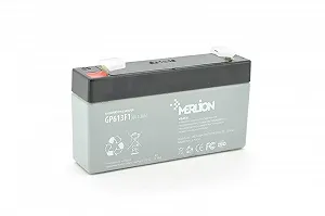 Аккумуляторная батарея MERLION AGM GP613F1 6 V 1,3Ah ( 95 x 25 x 50 (55) ) Q40 - Фото 1