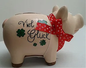 Скарбничка-свиня Good Luck Глиняна - Фото 1