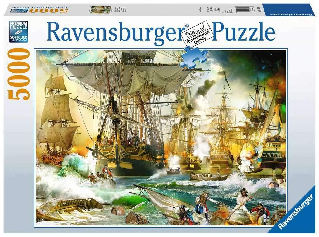 Пазл Ravensburger 13969 Battle on the High Seas 5000 элементов, фото №1