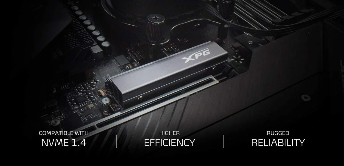SSD-накопитель ADATA XPG GAMMIX S70 2 TB PCIe Gen 4.0 x4 M.2 2280 Серый, фото №6 SSD-накопитель ADATA XPG GAMMIX S70 2 TB PCIe Gen 4.0 x4 M.2 2280 Серый, фото №6