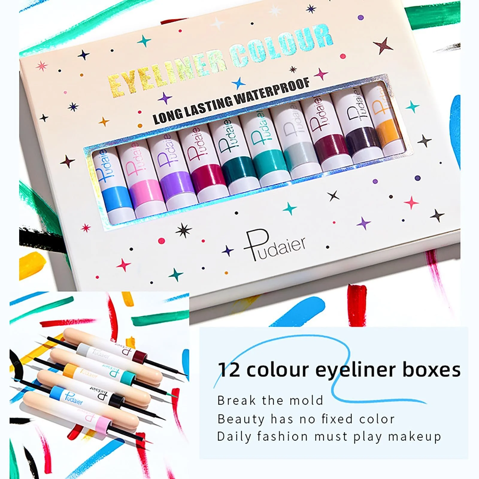 Набор жидких теней EnMart 12 цветов, фото №4 Набор жидких теней EnMart 12 цветов, фото №4