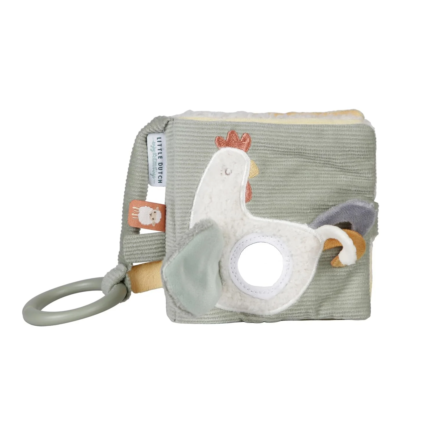 Тканинна Книжка для Коляски Little Dutch Little Farm 8819 Зелений, фото №2 Тканинна Книжка для Коляски Little Dutch Little Farm 8819 Зелений, фото №2