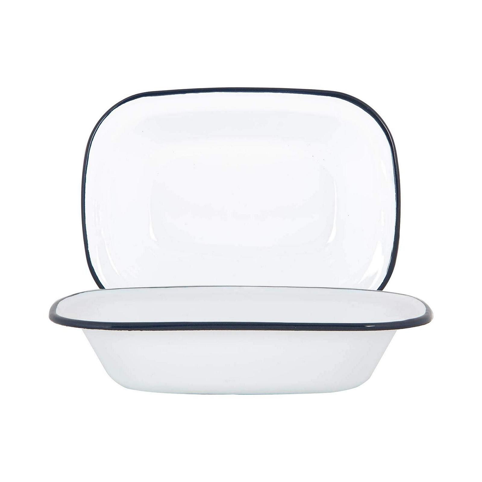 Тарілка для пирога Argon Tableware емальована сталева для кемпінгу 25.5 см Navy (2 шт.), фото №1