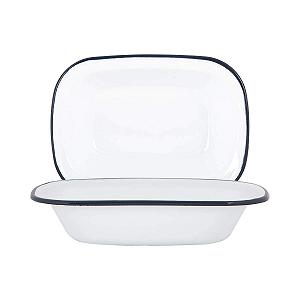 Тарілка для пирога Argon Tableware емальована сталева для кемпінгу 25.5 см Navy (2 шт.) - Фото 1