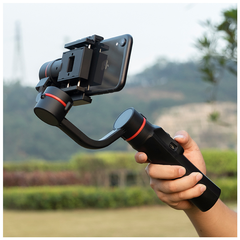 Электронный стедикам стабилизатор для камеры и для телефона трехосевой XPRO BALANCE BT с  Bluetooth (Gimbal Stabilizer) и Монопод-тринога, фото №3