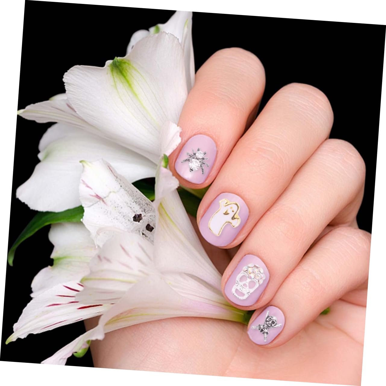 Наклейки для нігтів MAGICLULU Хелловін 3 набори, фото №9