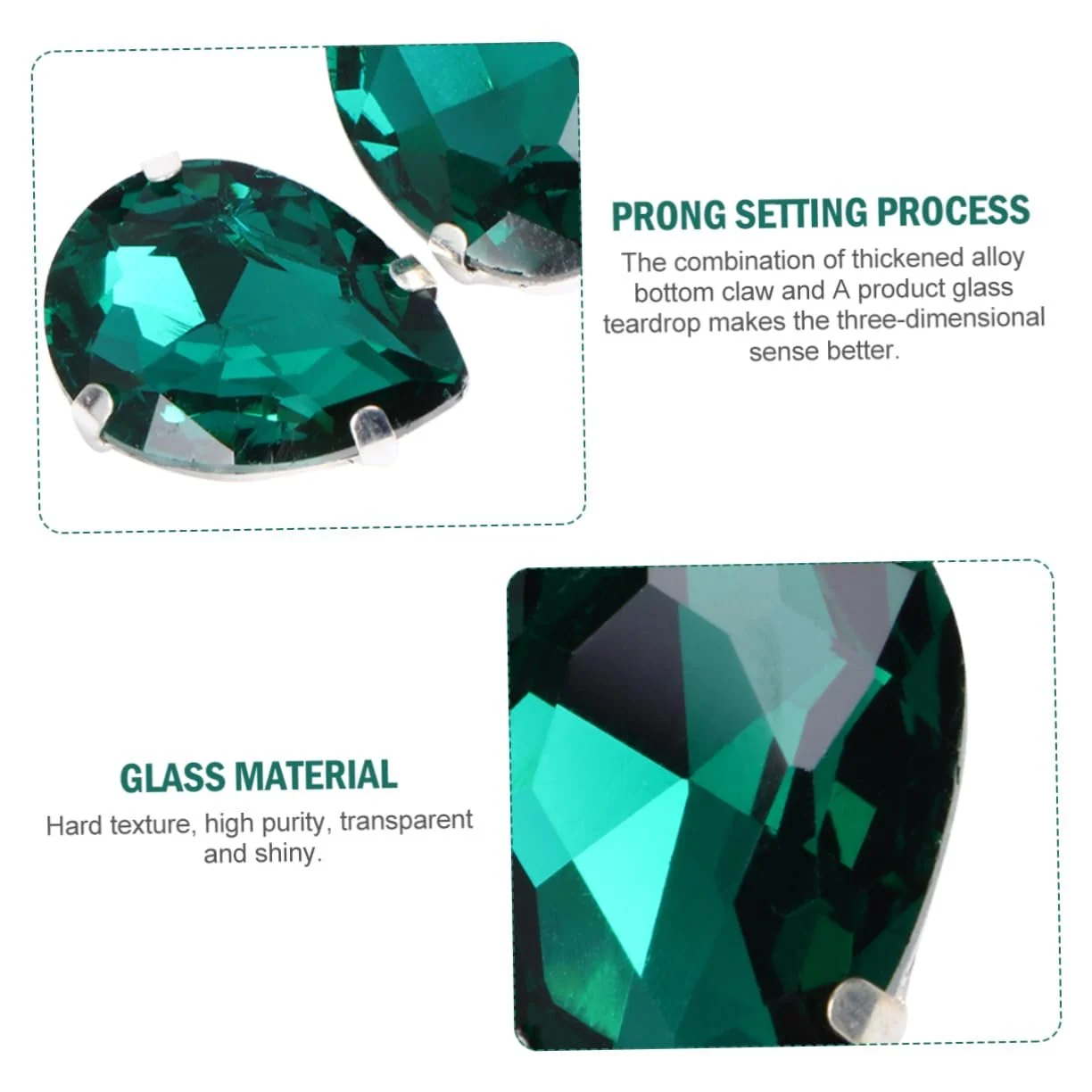 Стрази Різні Форми NUOBESTY 50 шт. Різнокольорові, фото №4