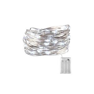 Гирлянда LED Brightium 5 м Холодный белый на медной проволоке от 3 батареек AA - Фото 1