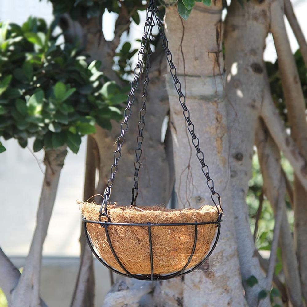 Підвісний кошик металевий з кокосовим вкладишем, 10 дюймів, фото №9