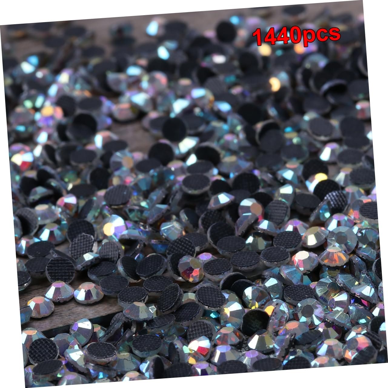 Набір страз для нігтів 1440 EXCEART Crystal Кришталевий декор Гарячий дриль Чеський дриль, фото №4