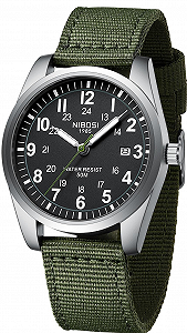 Чоловічий годинник NIBOSI / Зелений / Аналоговий / Кварцевий - Фото 1