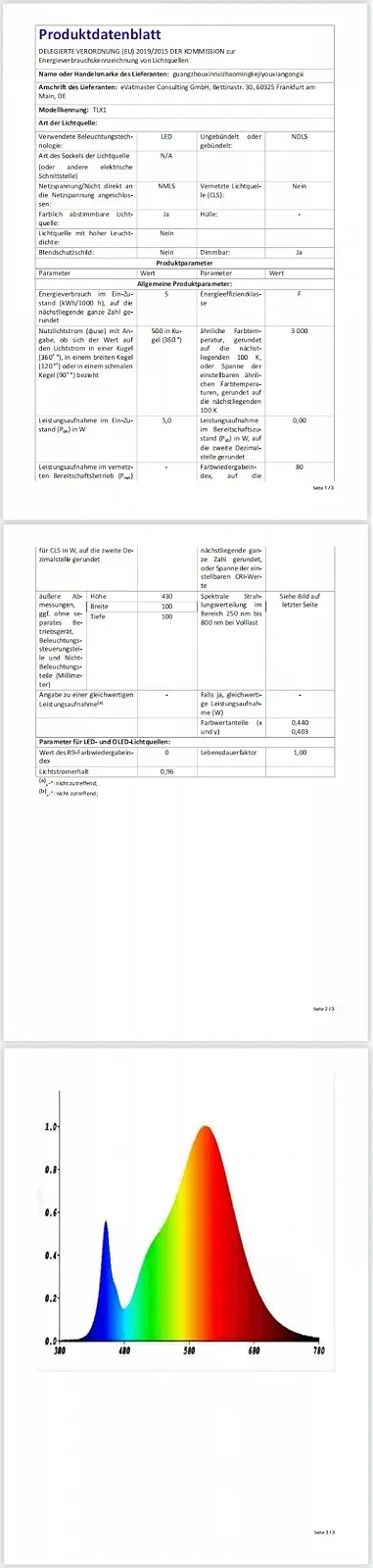 Настільна лампа Modern LED Oval 3000 K - 6000 K Dimmable White, фото №10