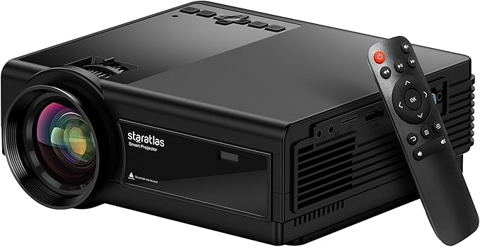 Мультимедійний проектор Staratlas L36P Full HD 12000 Лм Wi-Fi Bluetooth з динаміками, фото №1
