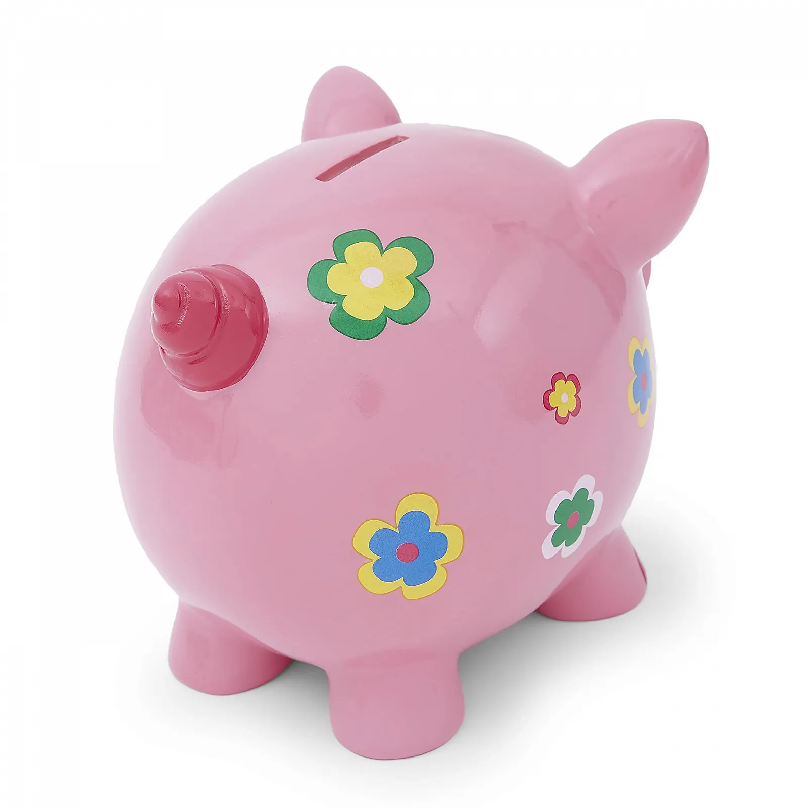 Скарбничка Mousehouse Gifts Рожеве поросятко Велика З квітами, фото №3