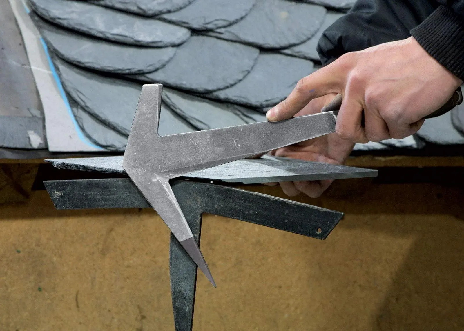Молоток для сланца French Slate Hammer левосторонний, фото №3 Молоток для сланца French Slate Hammer левосторонний, фото №3