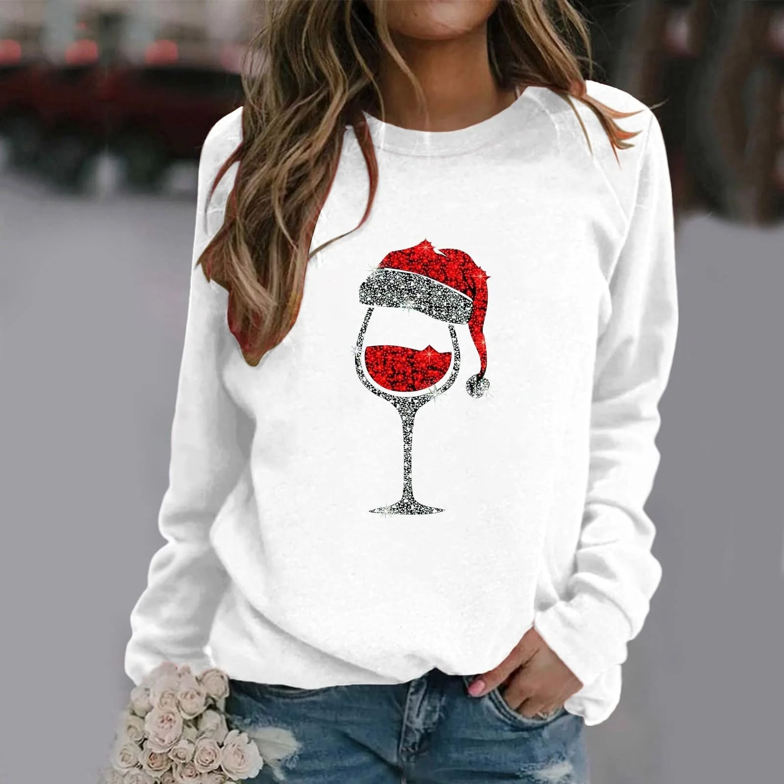 Женский свитшот Generisch оверсайз, блестящие топы, однотонный женский пуловер с принтом букв, качественные топы, летний сексуальный принт букв, костюм ведьмы на Хэллоуин, фото №2 Женский свитшот Generisch оверсайз, блестящие топы, однотонный женский пуловер с принтом букв, качественные топы, летний сексуальный принт букв, костюм ведьмы на Хэллоуин, фото №2