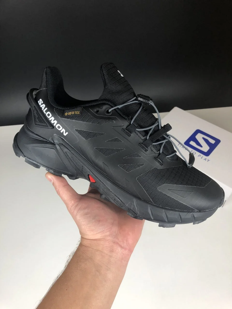 Чоловічі термо кросівки Salomon Supercross 4 Gore-Tex чорні демісезонні осінь зима, фото №3 Чоловічі термо кросівки Salomon Supercross 4 Gore-Tex чорні демісезонні осінь зима, фото №3